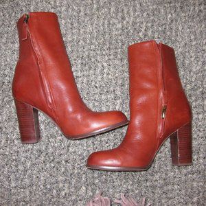 Sam Edelman Leather Cognac Boots